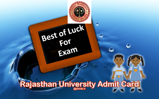 Rajasthan University Admit Card Download Uniraj Admit Card for UG PG Semester Exam