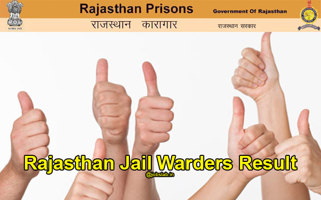 Rajasthan Jail Prahari Result 2016 With Merit List & Cut Off Marks Available