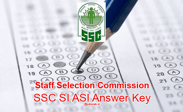 SSC SI ASI Answer Key 2016 Download SSC CPO Paper 1 & 2 Answer Sheet