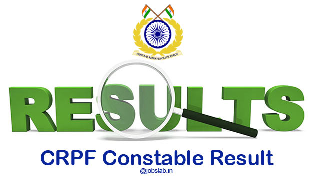 CRPF Constable Result 2016 for Technical and Tradesmen Posts Available