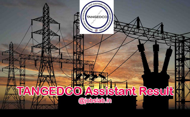 TANGEDCO Assistant Result 2016 Merit List/Cut Off Available
