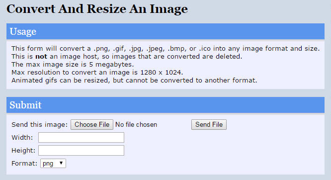 Convert and Resize Scanned Photos