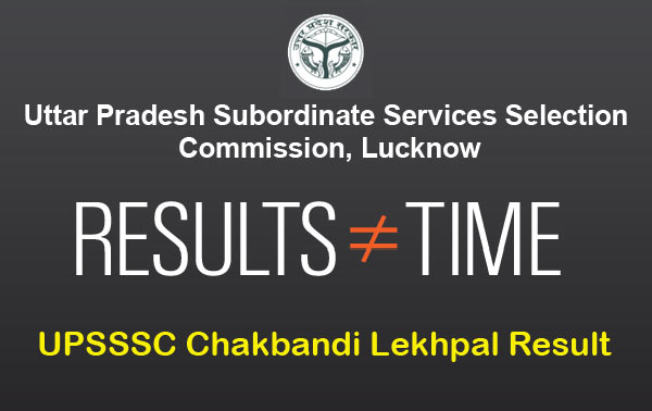 UPSSSC Chakbandi Lekhpal Result at upsssc.gov.in