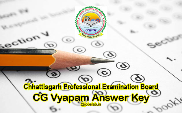 CG Vyapam Hostel Warden Answer Key 2016 for 819 Chatrawas Adhikshak Posts