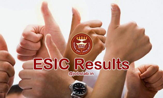 ESIC Result 2016 Check ESIC Clerk UDC MTS Steno Merit List online
