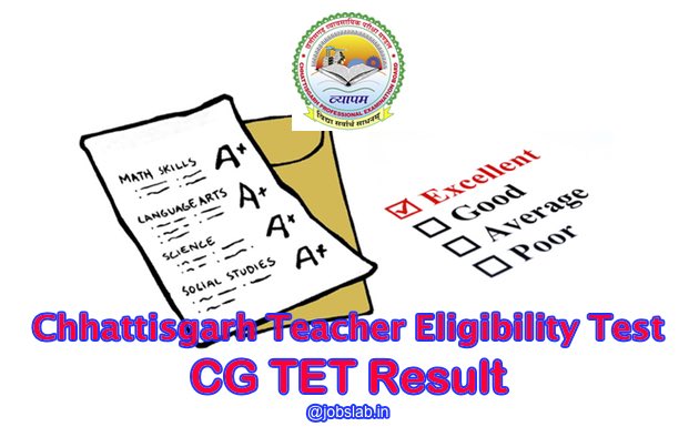 CG TET Result 2022 - Check CGTET 2022 Result, Merit List, Cut Off Here